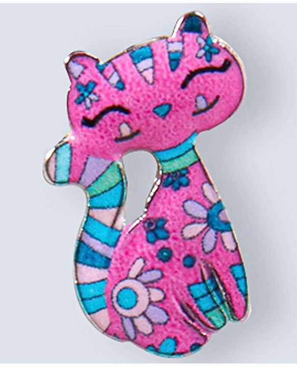 Babyhug Cat Earrings -Pink
