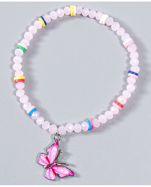 Babyhug Bracelets with Attached Butterfly - Pink
