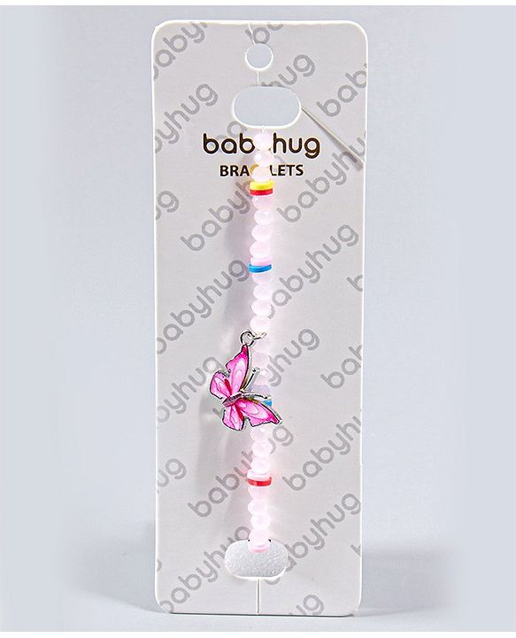 Babyhug Bracelets with Attached Butterfly - Pink