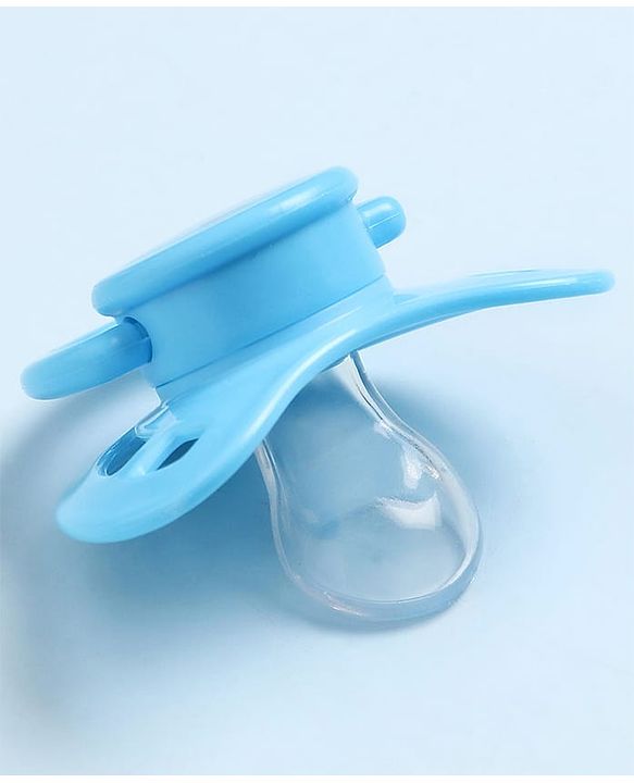 Babyhug BPA Free Pacifiers in PP Case with Animal Print Pack of 2 - Blue & Purple