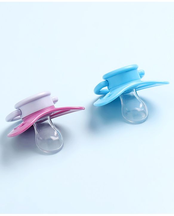 Babyhug Pacifier with PP Case Pack of 2 - Purple Blue