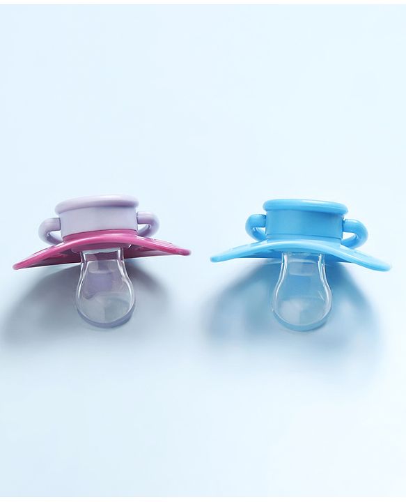 Babyhug Pacifier with PP Case Pack of 2 - Purple Blue