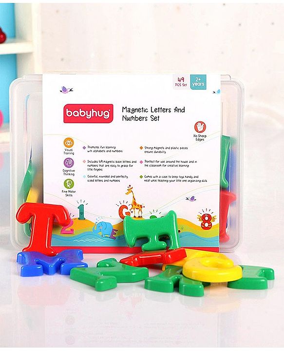 Babyhug Magnetic Letter & Numbers 49 pieces Set Without Board