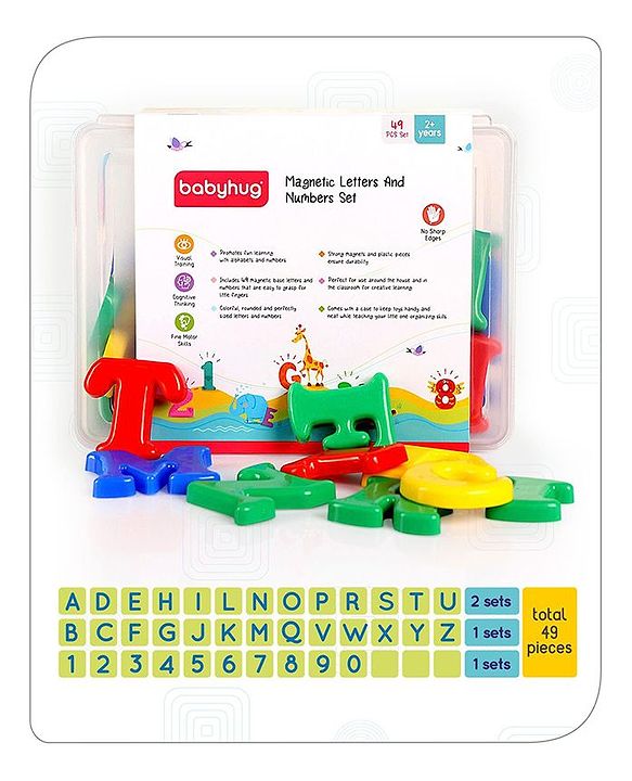 Babyhug Magnetic Letter & Numbers 49 pieces Set Without Board