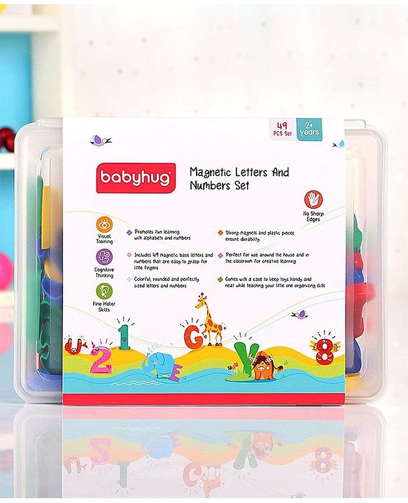 Babyhug Magnetic Letter & Numbers 49 pieces Set Without Board