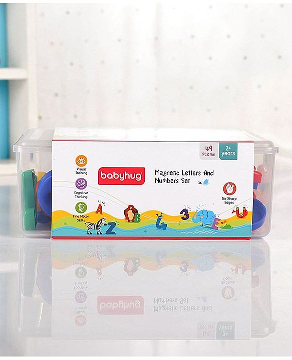 Babyhug Magnetic Letter & Numbers 49 pieces Set Without Board