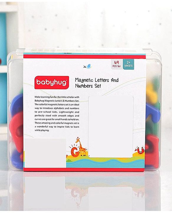 Babyhug Magnetic Letter & Numbers 49 pieces Set Without Board