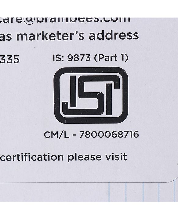 Babyhug 2 in 1  Magnetic Letters and Numbers Learning & Writing Board with Duster & Chalk 49 pieces- Multicolour