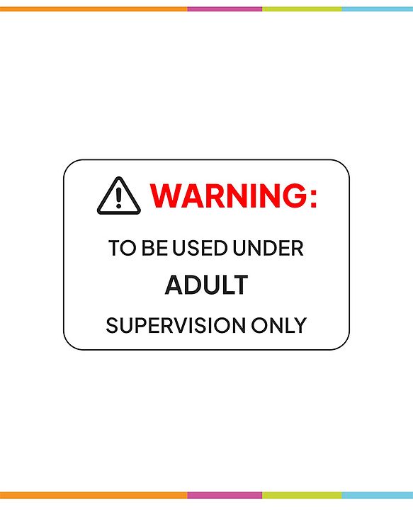 Babyhug 2 in 1  Magnetic Letters and Numbers Learning & Writing Board with Duster & Chalk 49 pieces- Multicolour