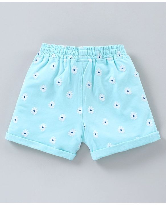 Pine kids Mid Thigh Shorts Floral Print - Blue
