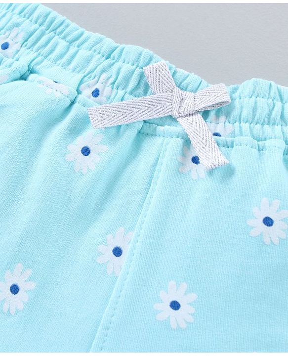 Pine kids Mid Thigh Shorts Floral Print - Blue