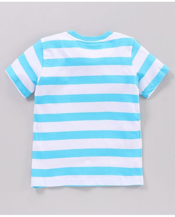 Pine Kids Half Sleeves 100% Cotton Biowashed Tee Pack of 3 - Blue Yellow