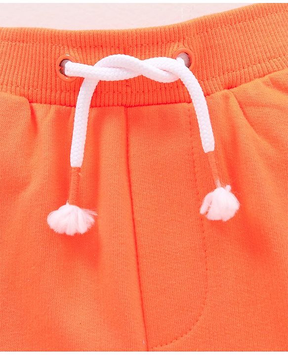 Babyhug Shorts Surf Time Placement Print - Orange