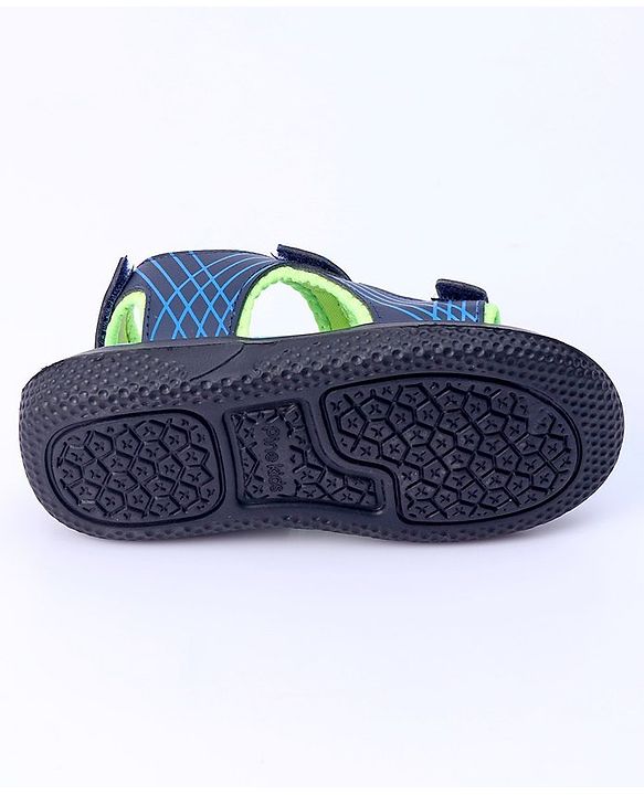 Pine Kids Solid Color Sandals - Green