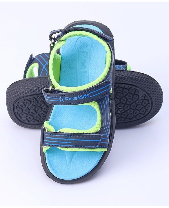 Pine Kids Solid Color Sandals - Green