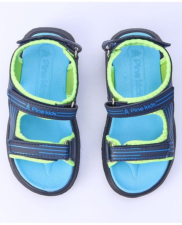 Pine Kids Solid Color Sandals - Green