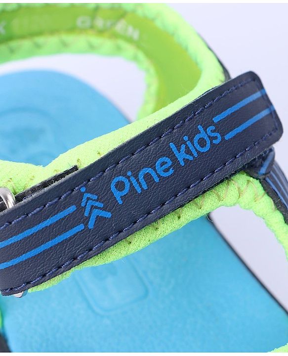 Pine Kids Solid Color Sandals - Green