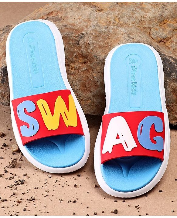 Pine Kids Solid Color Flip Flop - Red