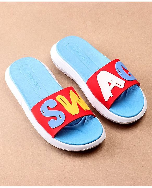 Pine Kids Solid Color Flip Flop - Red