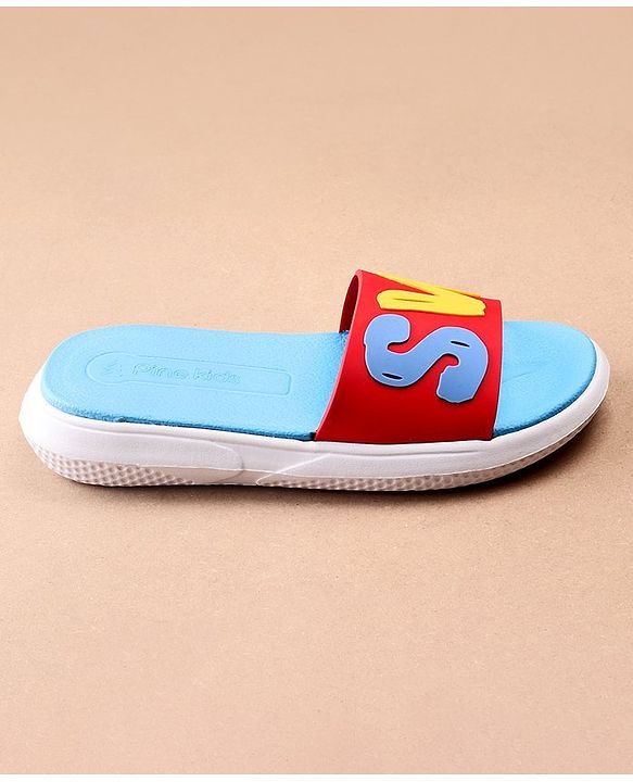 Pine Kids Solid Color Flip Flop - Red
