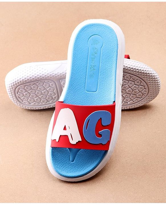 Pine Kids Solid Color Flip Flop - Red