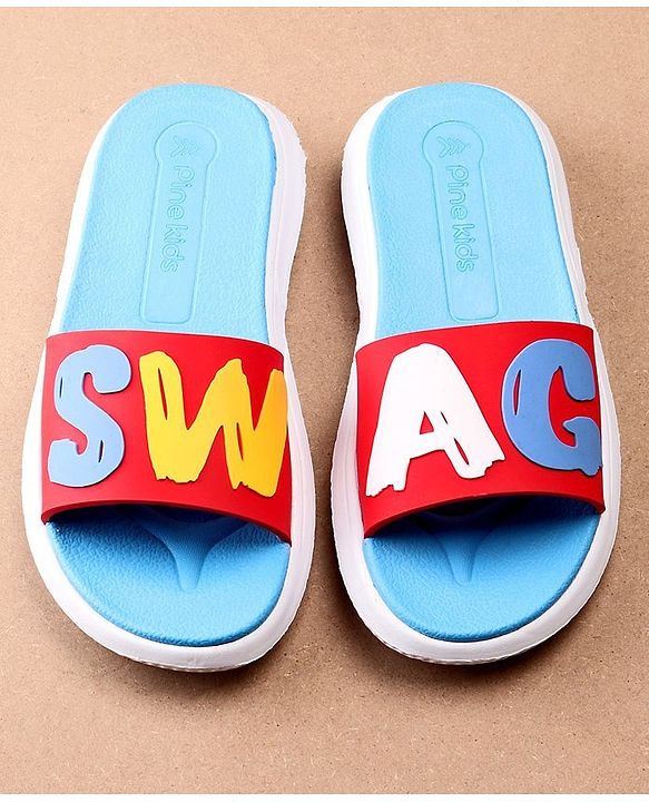 Pine Kids Solid Color Flip Flop - Red