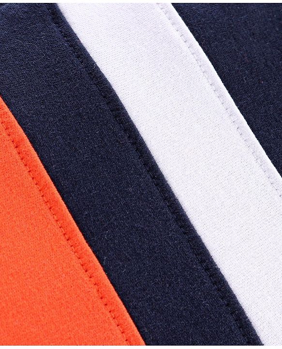 Pine Kids Full Length Bio Washed Lounge Pant - Orange & Blue