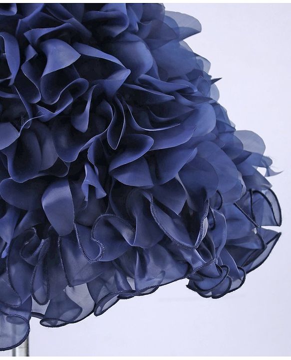 Babyhug Sleeveless Sequin Detailing Frock - Navy Blue