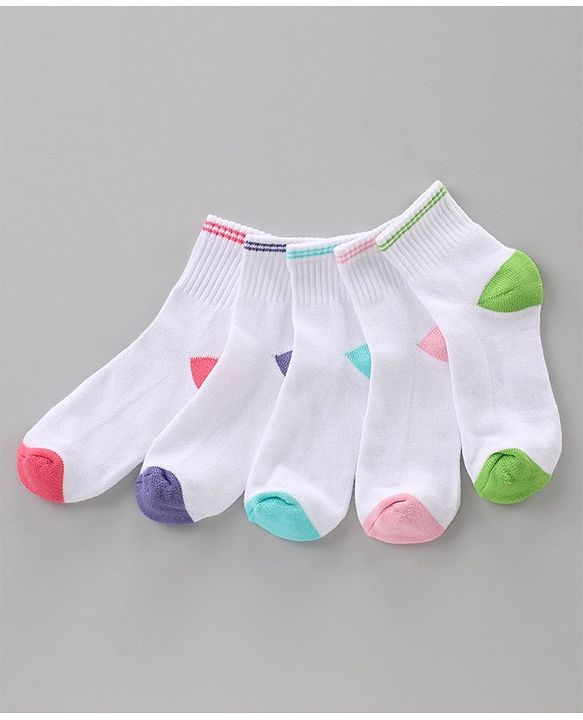 Pine Kids Anti Bacterial Socks Pack of 5 Pairs - Multicolor
