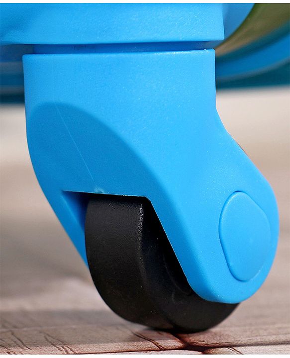 Babyhug Kid's Expandable Trolley Bag Ball Print Green - 18 Inches| Shock Resistant| Telescopic Handle| Water Resistant| Easy Zipper Closure| Durable Wheels