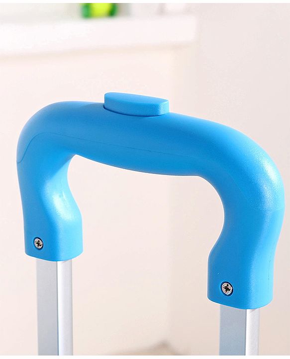 Babyhug Kid's Expandable Trolley Bag Ball Print Green - 18 Inches| Shock Resistant| Telescopic Handle| Water Resistant| Easy Zipper Closure| Durable Wheels