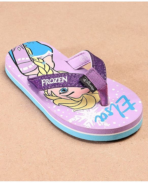 Pine Kids Elsa Printed Flip Flop - Purple