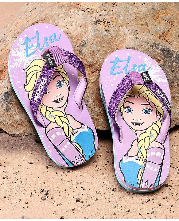 Pine Kids Elsa Printed Flip Flop - Purple