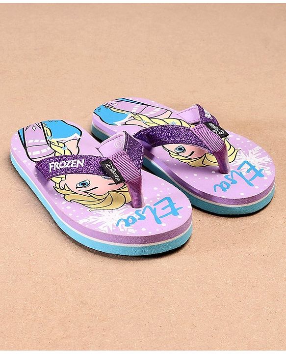 Pine Kids Elsa Printed Flip Flop - Purple