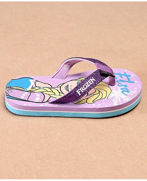 Pine Kids Elsa Printed Flip Flop - Purple