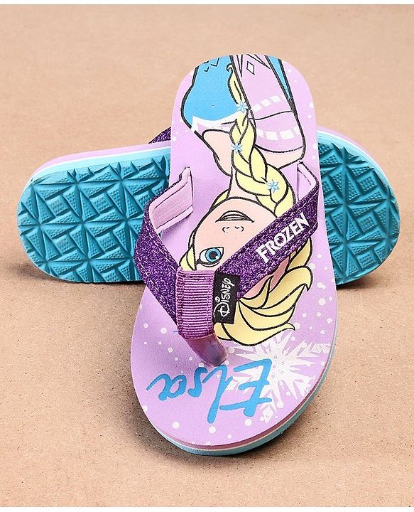 Pine Kids Elsa Printed Flip Flop - Purple