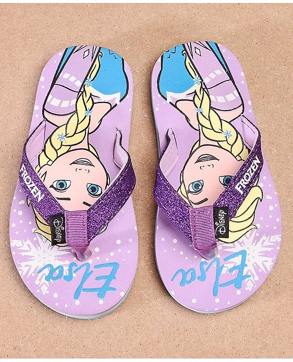 Pine Kids Elsa Printed Flip Flop - Purple