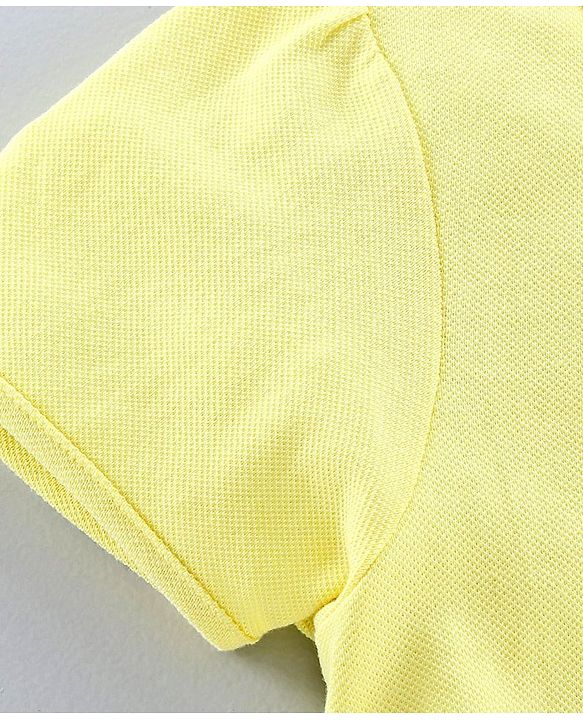 Pine Kids Half Sleeves Quick Dry T-Shirt - Yellow