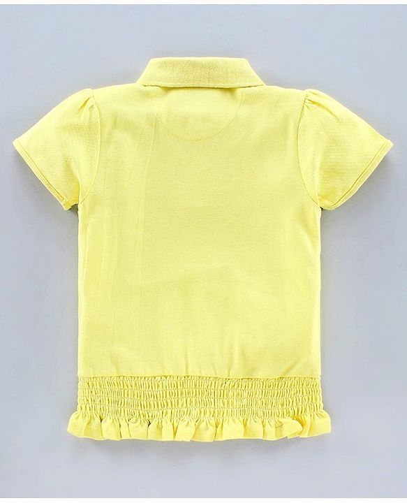 Pine Kids Half Sleeves Quick Dry T-Shirt - Yellow