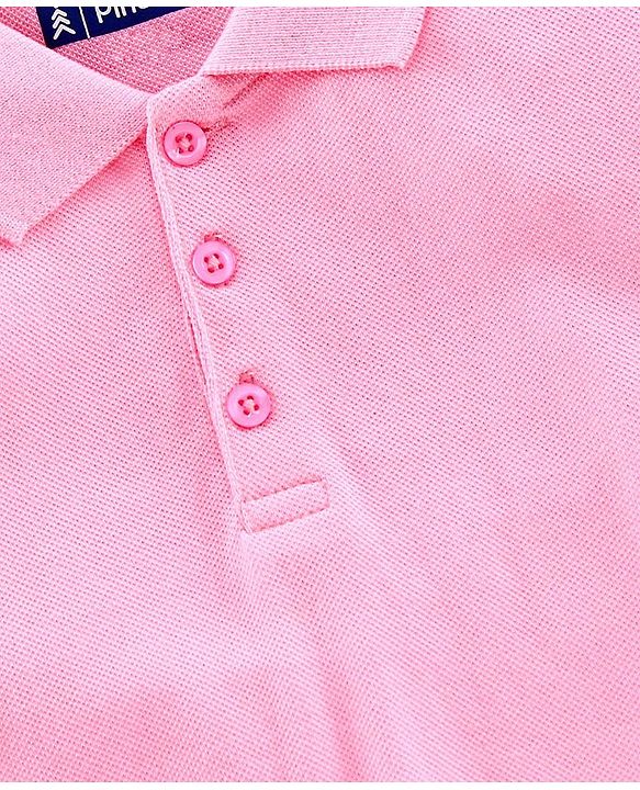 Pine Kids Half Sleeves Quick Dry T-Shirt - Pink