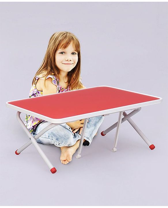 Pine Kids Genius Height Adjustable Study Table - Red