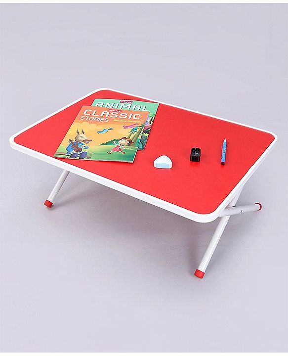 Pine Kids Genius Height Adjustable Study Table - Red