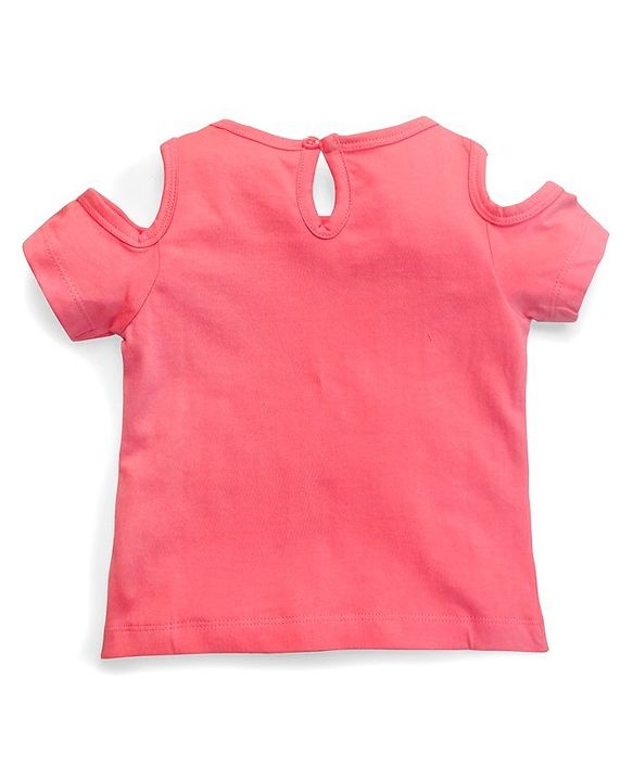 Babyhug Half Sleeves T-shirt Disney Print - Pink