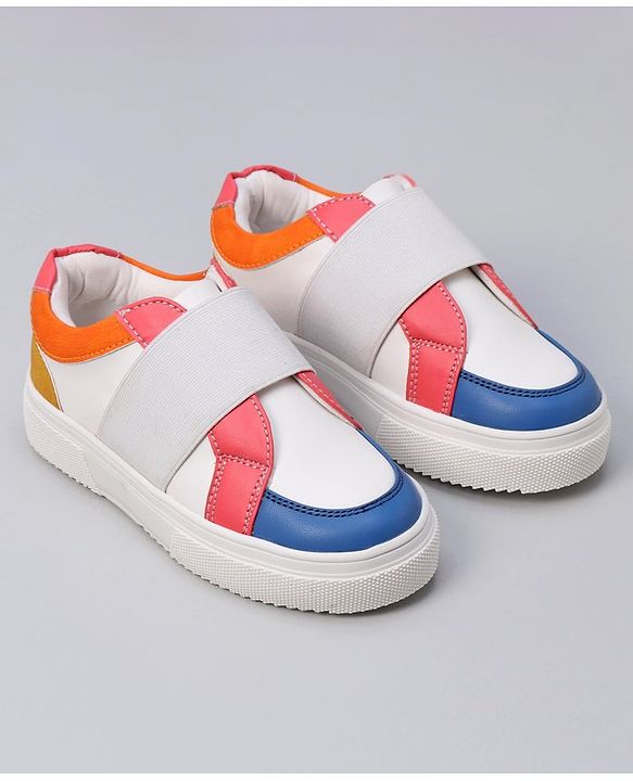 Pine Kids Casual Shoes - White Orange