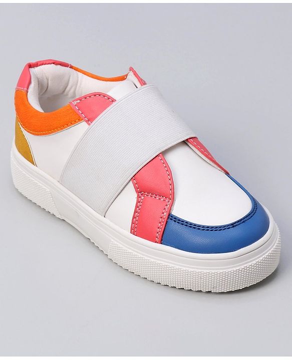 Pine Kids Casual Shoes - White Orange