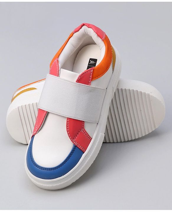 Pine Kids Casual Shoes - White Orange