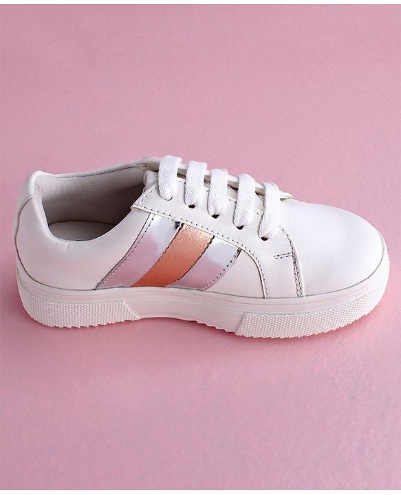 Pine Kids Casual Shoes - White Silver