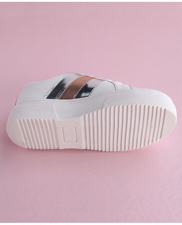 Pine Kids Casual Shoes - White Silver