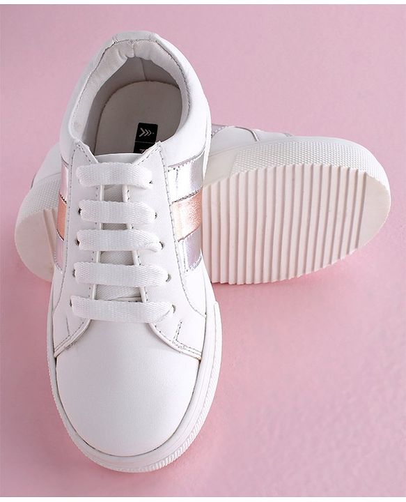 Pine Kids Casual Shoes - White Silver