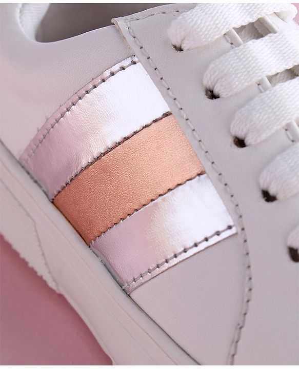 Pine Kids Casual Shoes - White Silver